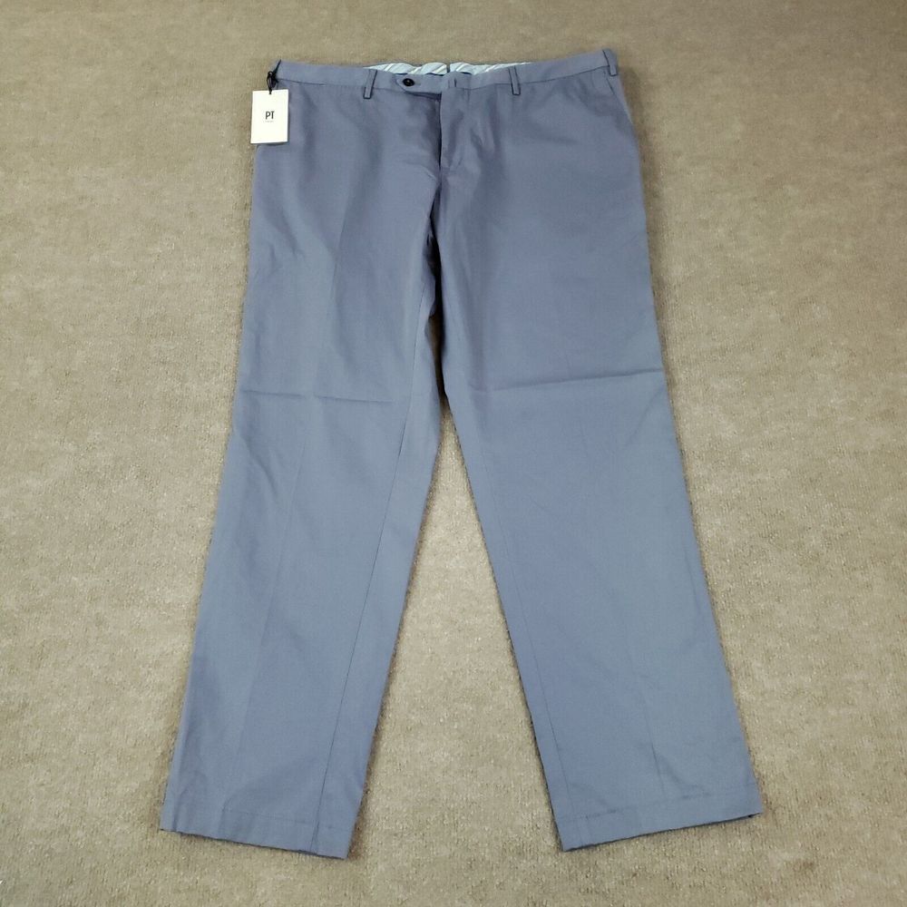PT Torino Pants Mens 40x31 Blue Chino Slim Fit Stretch Straight‎ Casual Pockets